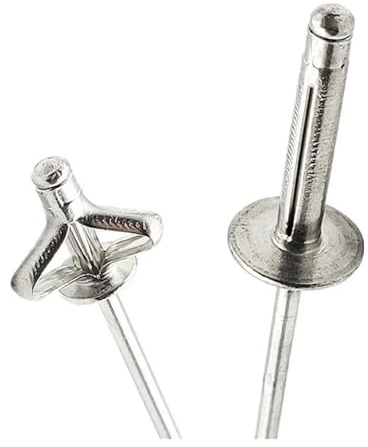 Kit surtido de remaches ciegos triples, 50 Uds., 3,2mm, 4,0mm, 4,8mm, remaches Pop de cabeza redonda de aleación de aluminio plateado(4.8x18mm-50pcs-)