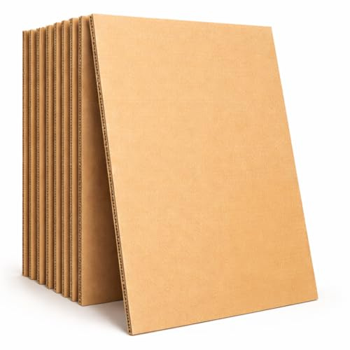 Imballaggi Point – Wellpappenblätter für Kunst, Zeichnen, Malen und Modellbau – Größe A1 84,1 x 59,4 cm – 10er-Set