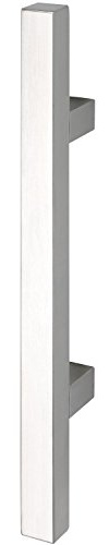 Marchesi Quadra Türgriff (Stangengriff) 800 mm mit 2 Stützen Edelstahl matt