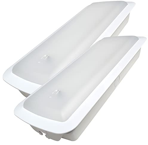 LED ATOMANT 2x Luz de Emergencia LED Empotrable/Superficie con AUTOTEST | 200 Lumenes, 600 Lumenes, 3 Horas de Autonomía