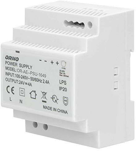ORNO PSU-1649 Netzteil für DIN-Schiene 24VDC, 4A, 100W (4 Modul)
