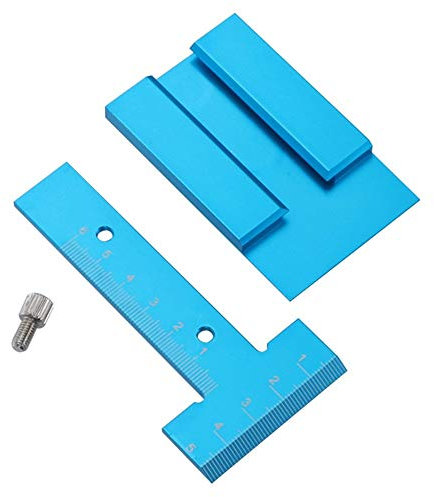 Holzbearbeitungswerkzeuge. Holzverarbeitung Gadget Tiefenmessung Aluminiumlegierung Zimmerei Messwerkzeuge for Holz Router Tabelle zur Holzlineal