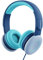 BIGGERFIVE Kids Headphones for Boys Girls, 85/94dB Volume Limited, Microphone, Foldable, 3.5mm Jack Wired Children Headphones for School/Travel/iPad/Fire Tablet, Blue