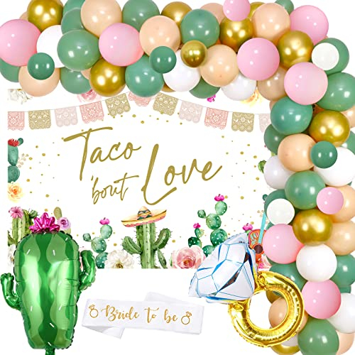 taco bout liebe dekorationen fiesta brautdusche party dekorationen taco bout liebe hintergrund ballongirlande bogen salbei grün boho pampasgras baby dusche mexican fiesta hochzeit dusche bachelorette