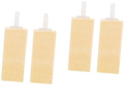 FOMIYES 4pcs Aquarium Decorations Protein Skimmer Air Stone Natural Bubble Wood Fish Tank Supply