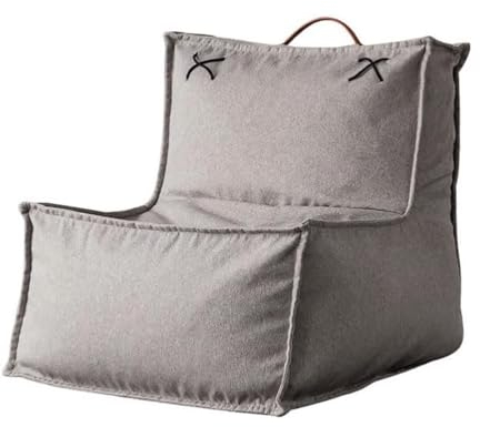 BKEKM Großer Sitzsack-Stuhl mit Füllung, Lazy Sofa-Stuhl, Baumwoll-Leinen-Sitzsack-Liege, 56 x 62 x 52 cm, Lounge-Lazy-Sitzsack-Stuhl
