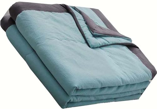 Edredón Nórdico 4 Estaciones Algodón y Microfibra Colcha Fina Acolchada Suave Transpirable B,140x200cm