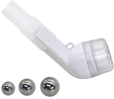 SEABABOO Lungentrainer Schleimlösegerät Schleimfreiheit Atemtrainer Schleimentfernungsgerät OPEP Therapie Atemmuskeltrainer Reinigt Lunge Und Ãœbung Verbesserung Der Lungenkapazität (Weiß)