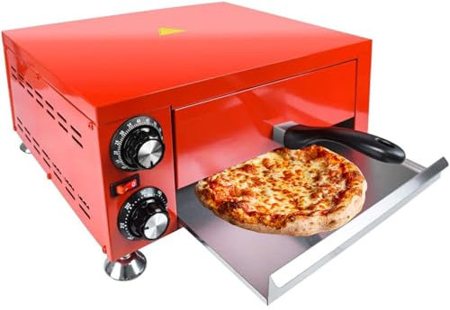 twostronking Four à Pizza D'intérieur en Acier Inoxydable, Chauffage De Haut en Bas, Maximum 300 ℃, Temps Et Température Réglables, avec Plateau Amovible, Convient pour La Cuisson De Pizzas