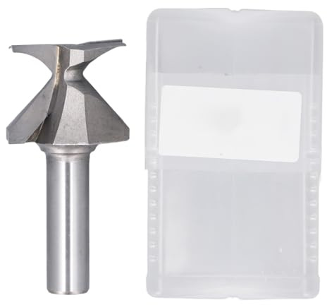 Fresa de Flexión de , Broca Enrutadora Integrada para Carpintería con Vástago de 1/2 Pulgada para Bordes Curvos, Adecuada para Madera Maciza, Madera Dura y Tableros de Partículas