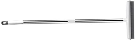 Cabilock Floor Cleaning Brush Carpet Brush with Rubber Bristles Long Handle Dual-use for Hardwood and Carpet Cleaning Household Use