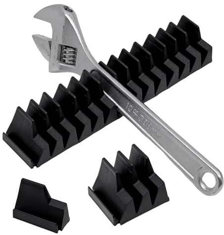 JJQHYC Werkzeughalter für 23 Maulschlüssel Rollgabelschlüssel Halter Schraubenschluessel Organizer Ringschlüssel Halter für Ratschenschlüssel Magnetleisten Werkzeughalter