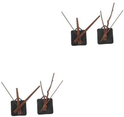 OSALADI 4sätze Quartz Clock Movement Replacement Mechanism Mit Walnuss Zeigern Für Wanduhr Reparaturen Und Projekte Langlebige Und Einfache Installation Anwendung Wohnzimmer Büro Und