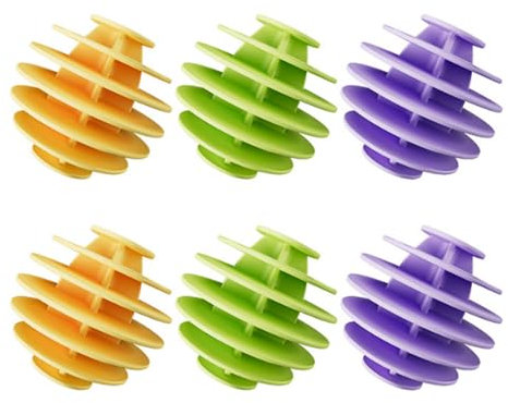 Tumble Dryer Balls 6 Pc Laundry Balls for Tumble Dryer Reusable Tumble Dryer Tumble Dryer Ball Silicone Laundry Balls Clothes Will Come Out Soft Fluffy Fewer Wrinkles and Less Static Cling