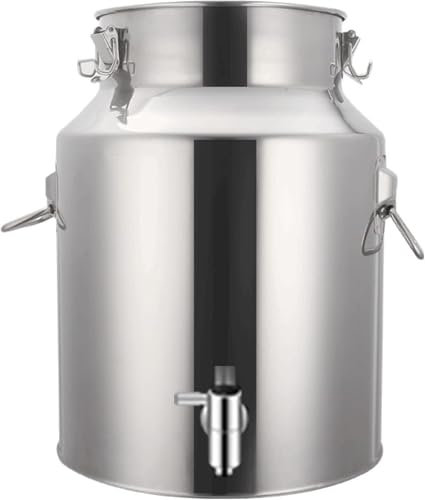 Secchio per Vino, bidone per Il Latte, brocca per Vino, in Acciaio Inossidabile, 5 l/9 l, 14 l, per Il Trasporto del Latte, bidone per Il Trasporto del Latte, Contenitore per Vino, con Coper