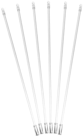 Alipis Accesorio para Persianas Verticales de 17 Pulgadas, 6 Piezas | Plástico Transparente, Mango Gancho y Fácil Instalación, Compatible Persianas y Cortinas Verticales