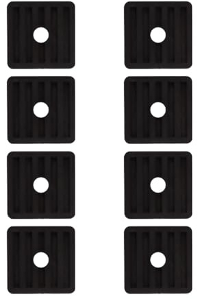 Enwye 8 Pcs Air Conditioning Vibration Damper Rubber Vibration Damper Conditioning Shock Absorber for Air Conditioner Outdoor Unit, Black