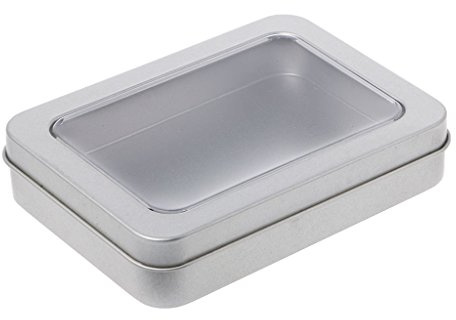 Scatola di immagazzinaggio della latta rettangolo di sigillamento dei monili per il supporto della cassa per la collana orecchini contenitore benedizione scatola di immagazzinaggio del cestino della