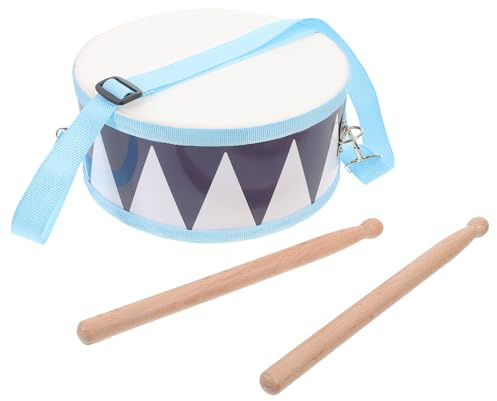 Milisten Rullante in Legno per Bambini 8 Pollici Bacchette, Strumento a Percussione Educativo per Infanzia, Giocattolo Musicale Sicuro e Didattico, per Feste e Compleanni