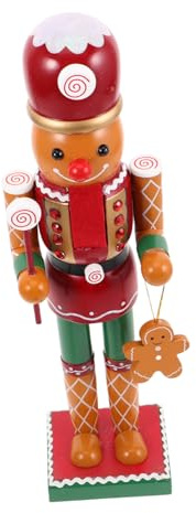 Beatifufu Casse Noisette Décoratif avec Personnage Ornement de Noël pour Mantel Table et Fête Hivernale Figurine de Collection