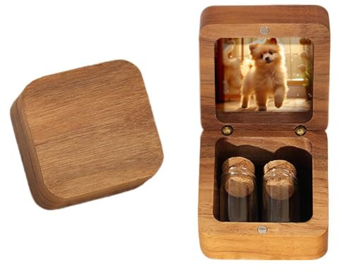 Caja de madera personalizada para cenizas, pequeña urna de cristal para recuerdo de cenizas humanas, mini urnas grabadas para cenizas, soporte de cremación, regalos de condolencias por pérdida de