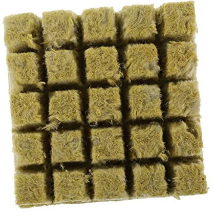SUPVOX Blocco di Piantine per Coltivazione Fuori Suolo 25 Pezzi 25x25x40mm Terreno Nutriente ad Alta permeabilità per Ortaggi e Fiori in Vaso su Balcone e Giardino