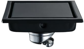 Sifone quadrato in acciaio inox, design invisibile, per bagno e WC, sifone per acque reflue, griglia di drenaggio esterna
