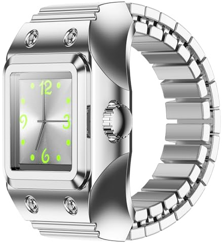 Orologio da dito Anelli intelligenti per uomo donna fascia elastica elastica cardiofrequenzimetro monitoraggio del sonno Pedometro contapassi contacalorie impermeabile elegante creativo unico orologio