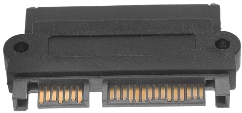Tofficu Adattatore Sas per Disco Rigido, Convertitore per Schede Madri PC e Server, Connettore Abs Nero Stabile e Installazione Semplice, per Trasferimento Dati Affidabile