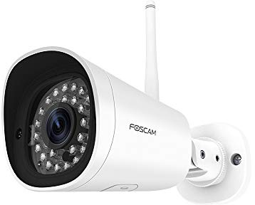 Foscam FI9912P 1080P Outdoor WiFi Security Camera, Human Detection Alerts, Night Vision, SD Card Slot, Remote Access - Works with Alexa & Google