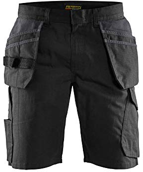 Blaklader 14941330 Shorts de service avec poches à ongles, Noir/gris foncé, taille C48