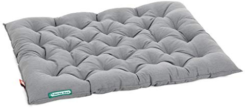 Doctor Bark Hundekissen Urban - orthopädisches Hundebett für große Hunde - waschbar bis 95°C - robuste Indoor/Outdoor Hundematratze - Made in Germany (XXL - 100x80 cm, Hellgrau)