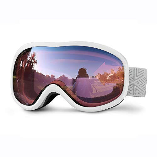 SPOSUNE OTG, occhiali da sci da neve, snowboard, con doppia lente anti-appannamento, per uomini, donne, ragazzi, bambini, sci, pattinaggio, motoslitta, antivento, protezione UV401, occhiali protettivi