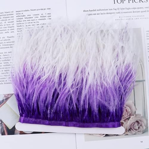 Schwarzer Batik-Straußenfederbesatz, Band, natürliche Federfransen, 10–15 cm, Hochzeitskleider, Dekoration, Federn für Handarbeiten, F wie Bild, 10–15 cm