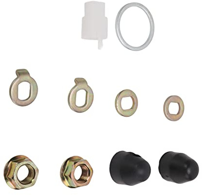Tbest Steel Wheel Axle Nut M14 Nuts Washer Kit,Steel Hub Motor M14 Nuts Washer Kit with 14mm Shaft for Electric Bikes Scooters