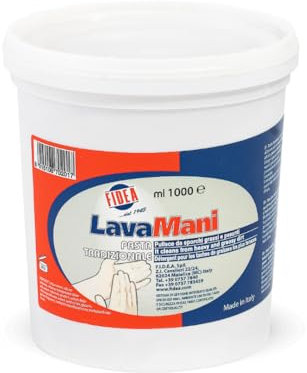 Fidea Pasta Lavamani | Pasta Lavamani Professionale per Officina | Pasta Lavamani 1kg | Tradizionale con Abrasivi