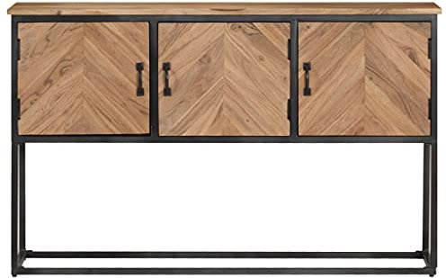 KTHLBRH Wohnzimmerschrank Esszimmerschrank Vielseitiges Sideboard Sideboard 120x30x75 cm Akazie Massivholz für Küche, Wohnzimmer, Aufenthaltsraum