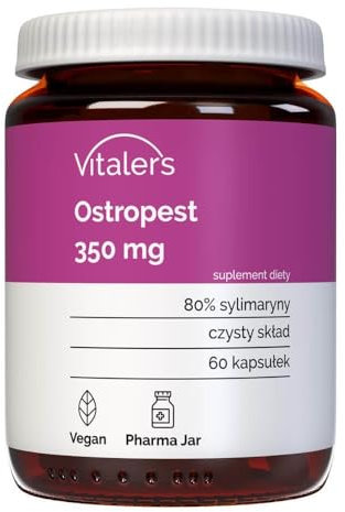 Vitaler's Milk Thistle 350 mg - 60 Capsules, Vegan, 2 Months of Supplementation, No Preservatives, Pure Composition