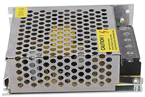 Kukyller Fuente de alimentación de conmutación de 24V 2A, convertidor de Adaptador de Potencia de Voltaje AC/CC AC 110V 220V a DC 24V 48W para luz de CCTV