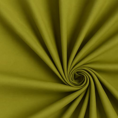 Tessuto Cotone Tinta Unita– 100 cm x 146 cm Stoffa per Cucito, Tessuti al metro, Stoffa cotone al metro, Cotoni per cucire, 15 colori disponibili (Verde)