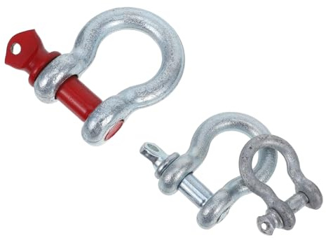 ganci di sollevamento, Grilli ad arco in acciaio zincato da 3 pezzi, grilli for impieghi gravosi for acqua, sporcizia, elevata capacità di carico