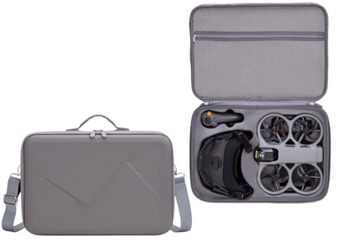 Generico Lämplig för DJI Avata 360 Hårt Fodral Skyddsväska Förvaringspåse, för Avata 360 Drönare och Tillbehör Hållbar och vattentålig Design, Changfei grå utgåva, /