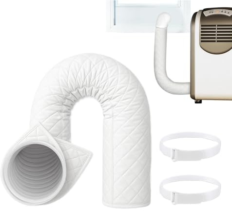 MFYOUPK Housse De Tuyau De Climatiseur | Manchon thermique pour conduit de ventilation - Isolation pour flexible de climatiseur portable - Pour gaines de 13 cm et 15 cm garage maison sous-sol