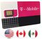 T-Mobile Carte SIM prépayée - 30 Go de données Internet pour Les États-Unis, 5 Go d'itinérance Gratuite au Canada et au Mexique - Appels et SMS illimités (30 Jours)