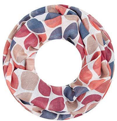 Majea Damen Loop Schal Schlauchschal Halstuch (880024) (apricot 6)