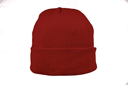 Breiter Strickmütze XXL für größere Köpfe, Wintermütze, Beanie aus Merinowolle, Rosa, XXL