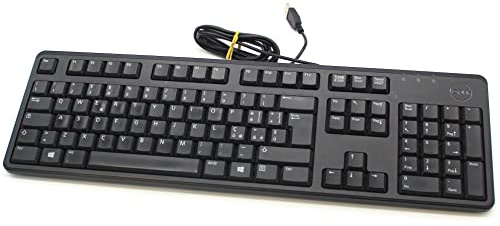 Dell - tastiera con filo USB cablata layout QWERTY italiano ITA con tastierino numerico (Ricondizionato)