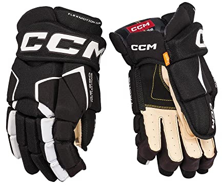 CCM Super Tacks AS-580 Handschuhe Junior, Größe:12 Zoll, Farbe:schwarz/weiß