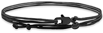 Nato Cuff – dubbelt lindat nylonarmband – handgjorda i Frankrike – justerbart – herr- och damsmycken, Verstellbar, Nylon