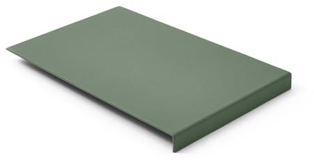 Eglooh - Adamantis - Mauspad Echtes Leder Salbei Grün - cm 20 x 32 - Mousepad für Schreibtisch und Büro - Struktur aus Stahl mit Kantenschutz - rutschfeste Böden - In Italien hergestellt